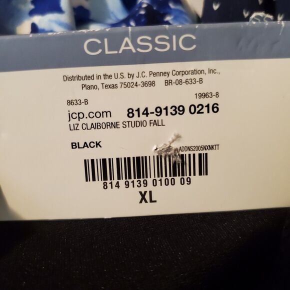 Liz Claiborne Emma Classic Black Ankle Pants Size XL NWT - Picture 5 of 7